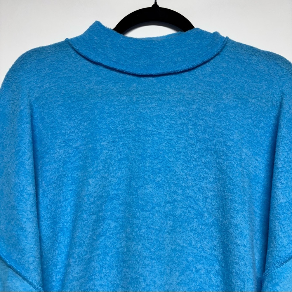 ✨ Zenana Brushed Melange Hacci Cropped Sweater Size L-XL - Picture 4 of 11